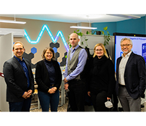 Die Gruppe zu Besuch im Datenintegrationszentrum
